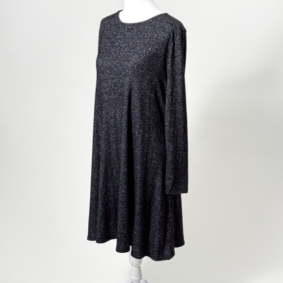 EUC Old Navy Dark Charcoal Knit Long Sleeve Dress – Size Small – Retail $50 🖤✨ - Picture 2 of 13